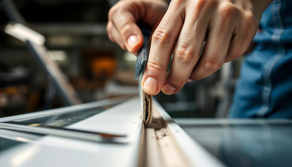 Alte Dichtungen entfernen