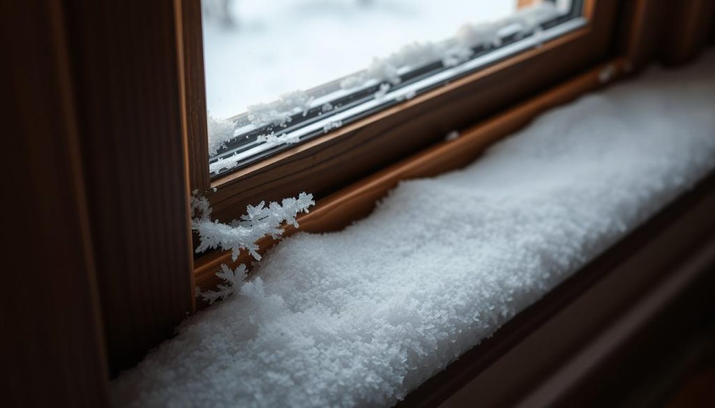 Fensterdichtung im Winter