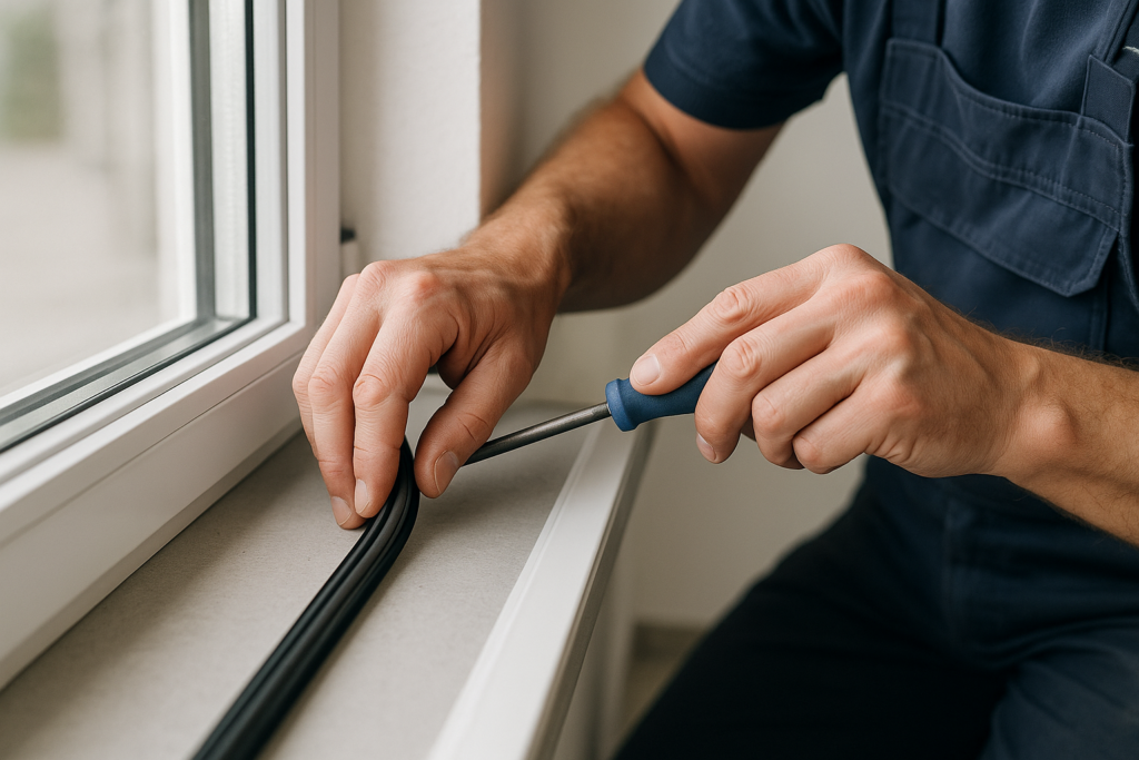 Schwarze Flecken Fensterdichtung in Rostock — DICHTWERK Marcus Knittel